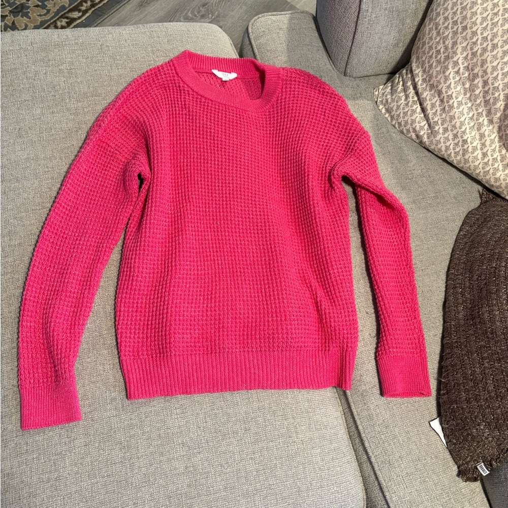 Time and Tru Fuchsia Crew Neck Sweater